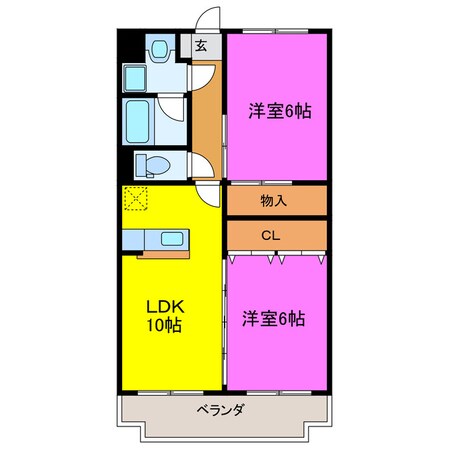 掛川市役所前駅 徒歩8分 1階の物件間取画像